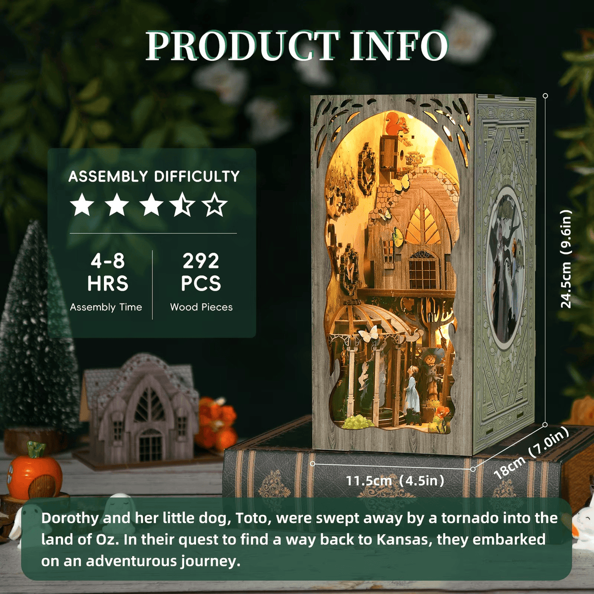 Dorothy's Journey Book Nook - product info