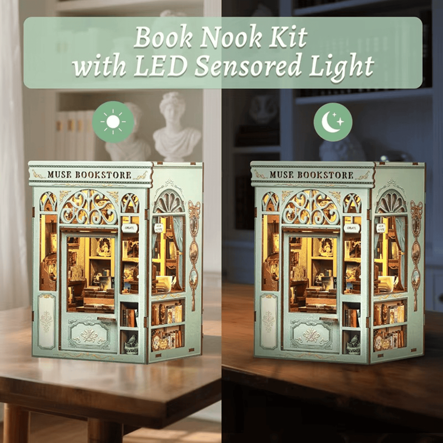 Muse Bookstore Miniature House (with LED) - 201 Pieces