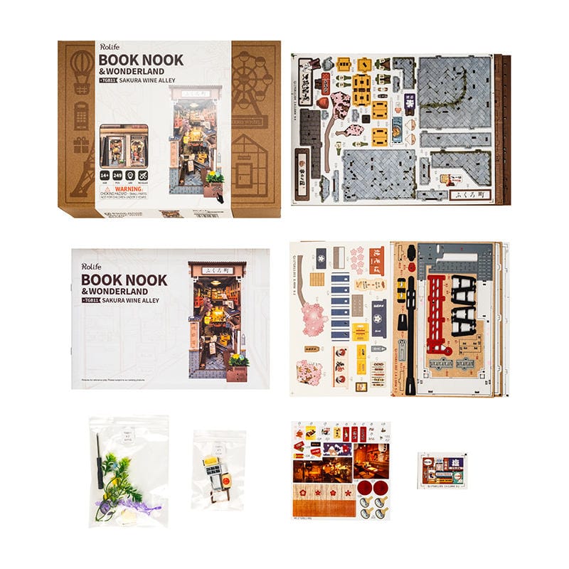 Sakura Wine Alley DIY Book Nook Kit