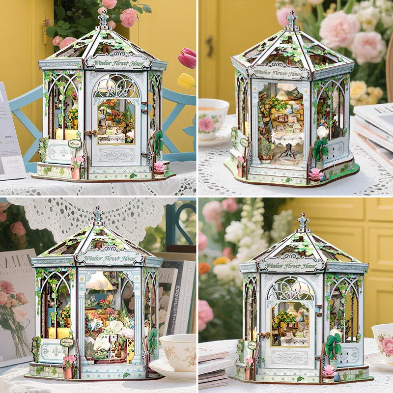 Windsor Flower House Miniature Doll House Kit