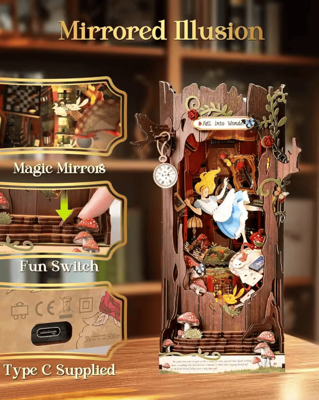 Alice in Wonderland Book Nook