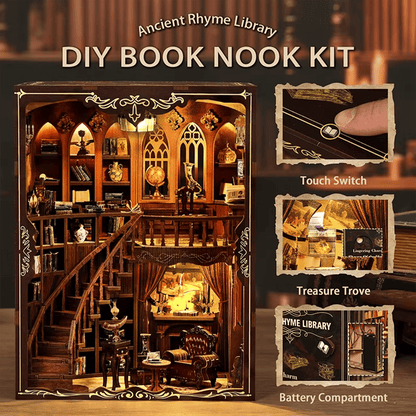 Ancient Rhyme Library Miniature House - 333 Pieces
