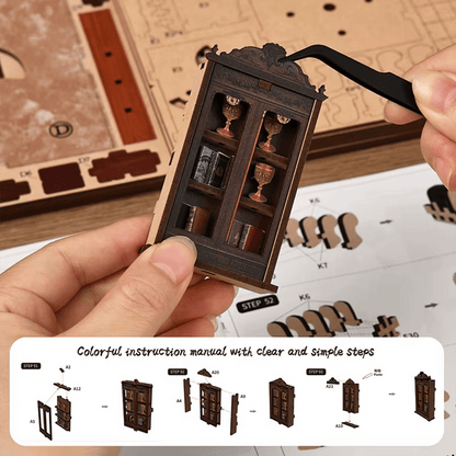 Ancient Rhyme Library Miniature House - 333 Pieces