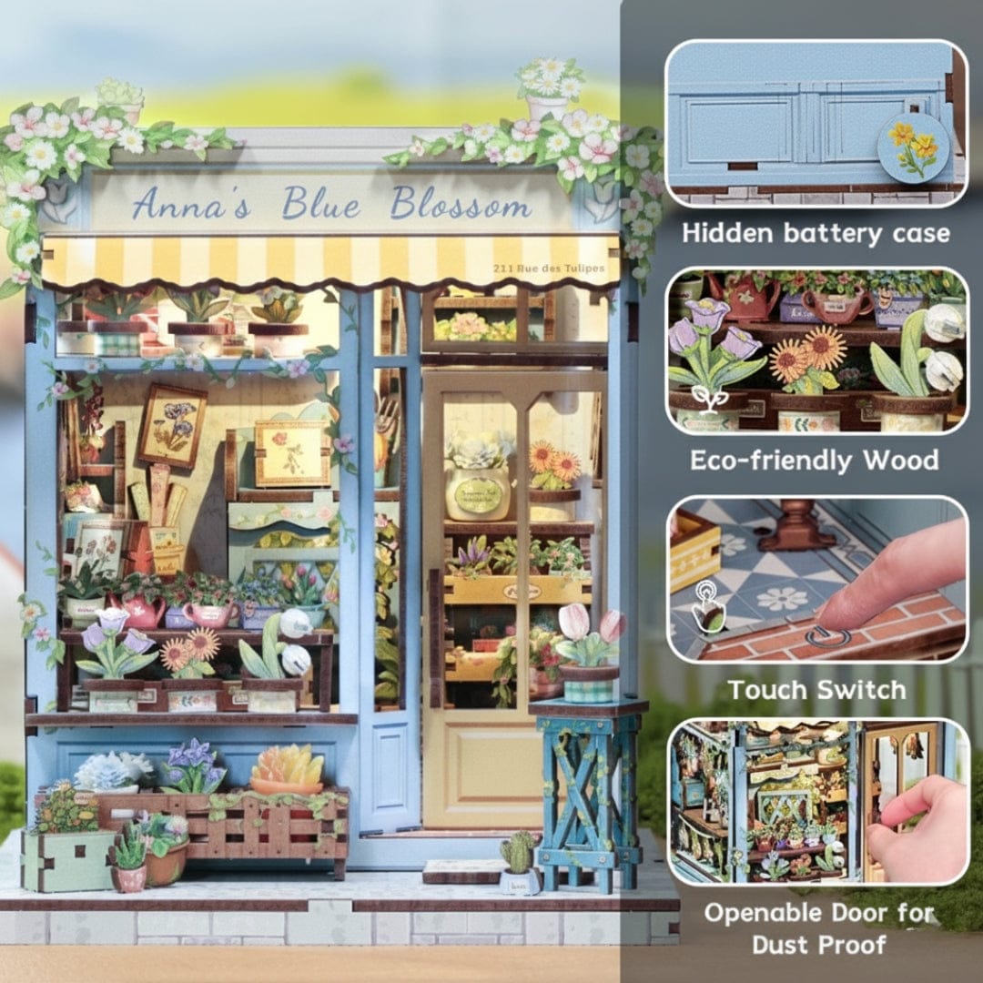 Anna's Blue Blossom Book Nook (Flower Shop)