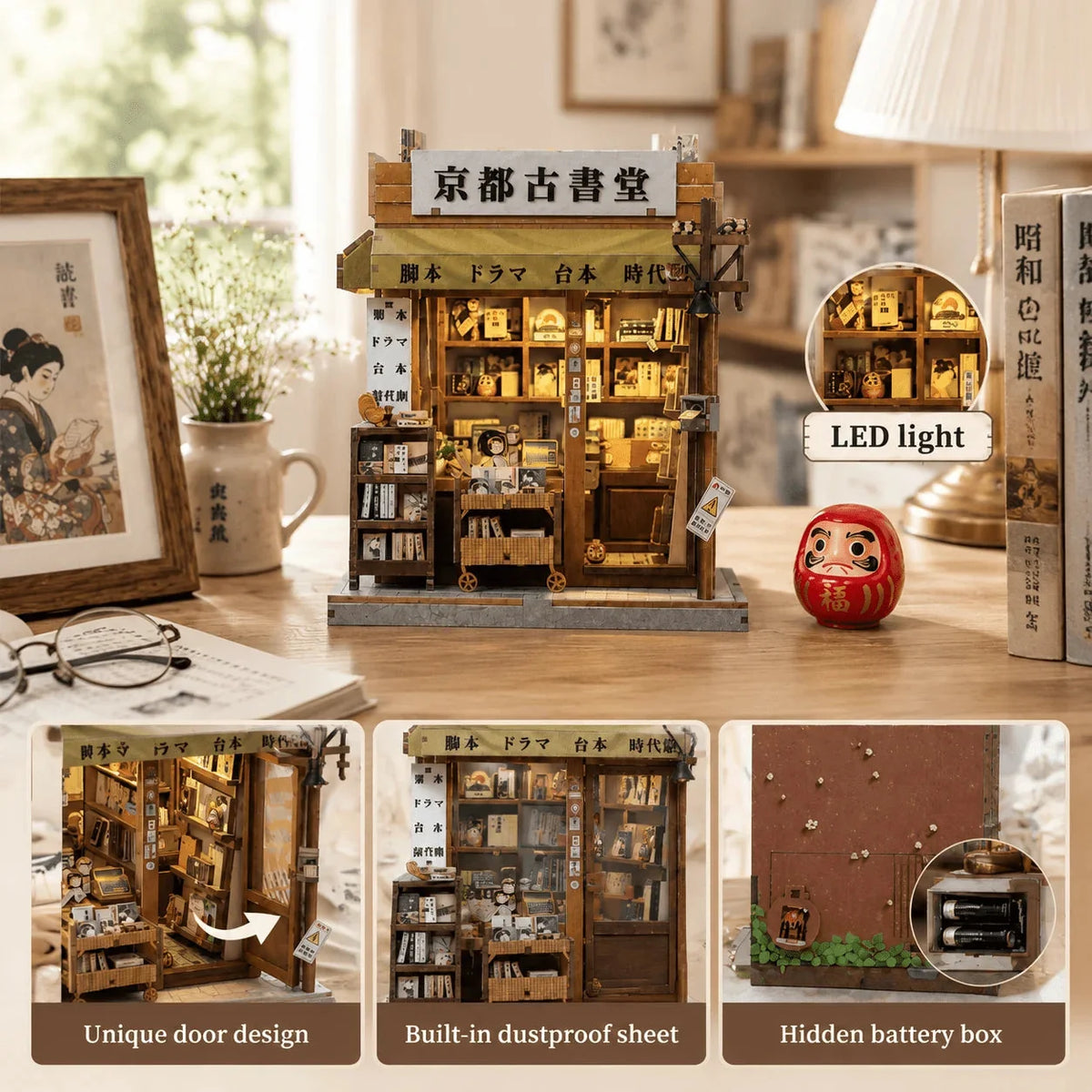 Antique Bookery of Kyoto Book Nook - features