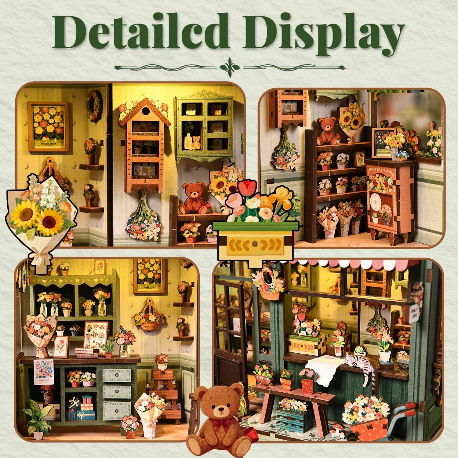 Aura Verde Flower Room Miniature House - product details