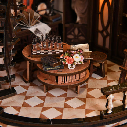 Bacchus Bookstore Book Nook - chess table