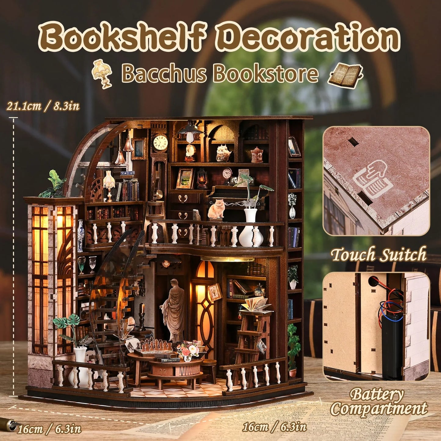Bacchus Bookstore Book Nook - features