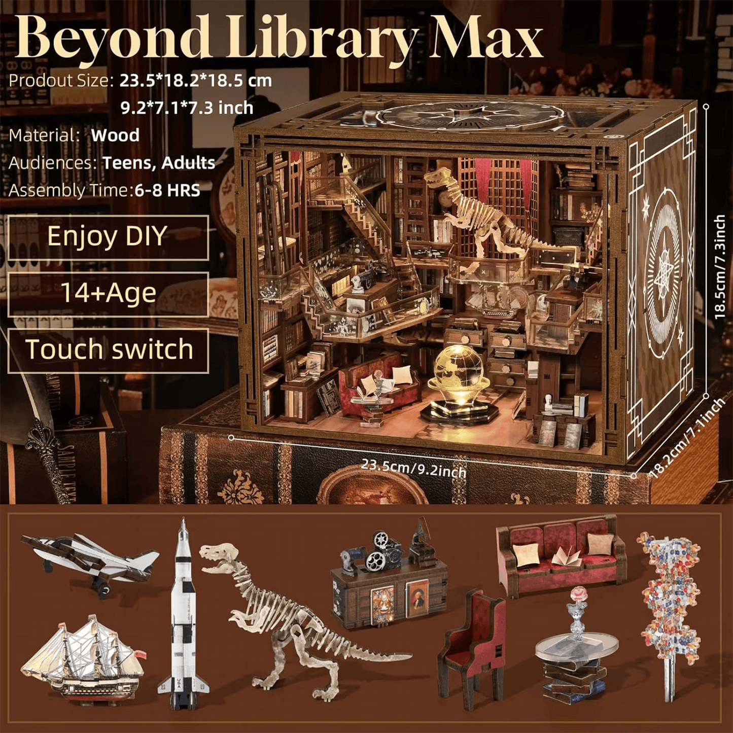 Beyond Library Max Book Nook - Museum Library, 1000 pcs