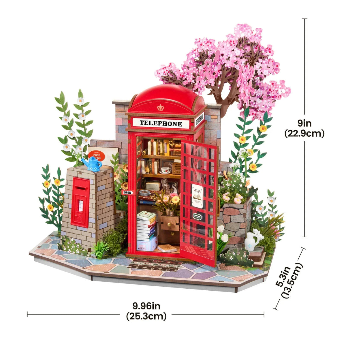 Blossom Booth Book Nook - dimensions
