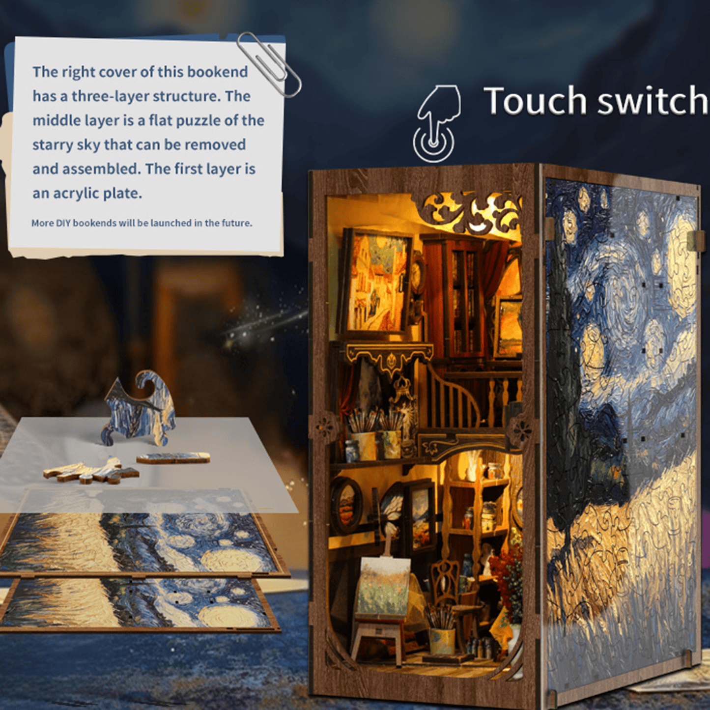 Book Nook on Van Gogh: A World Within The Frame - 344 pcs