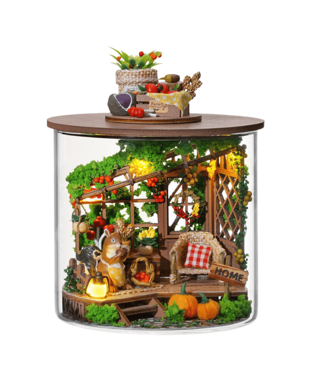 Book Nook Abundant Moment avec Écureuil (Édition Cloche)