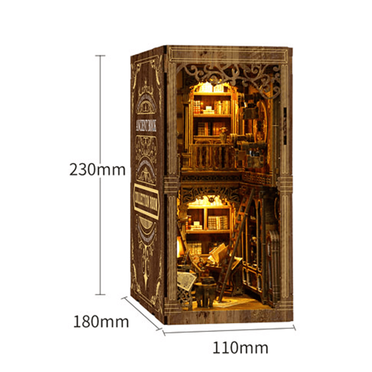 Book Nook Antique Book Collection Room - 411 pcs