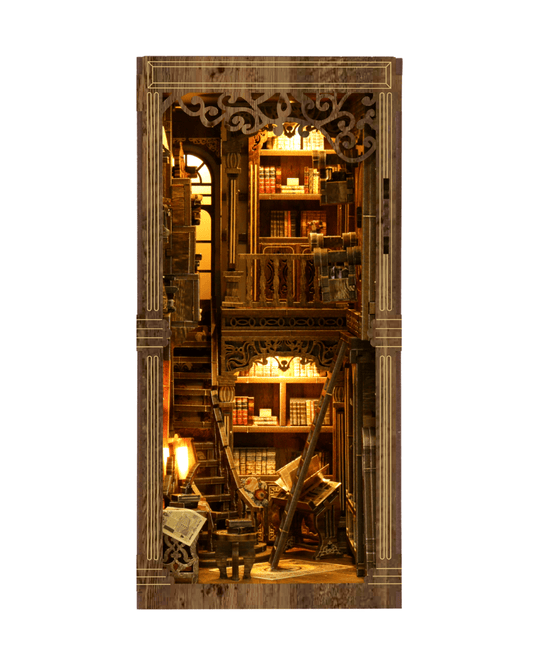 Book Nook Antique Book Collection Room - 411 pcs