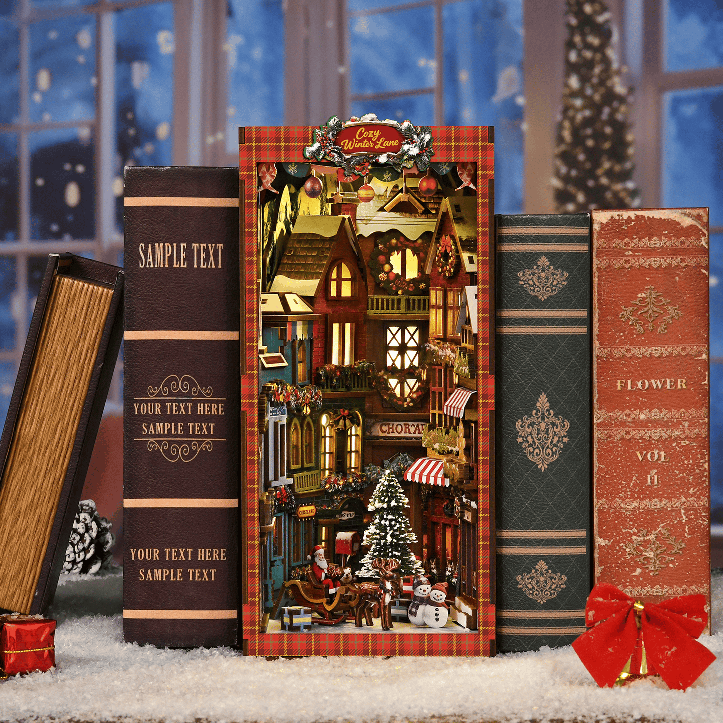 Book Nook Christmas Street Corner - 296 pcs