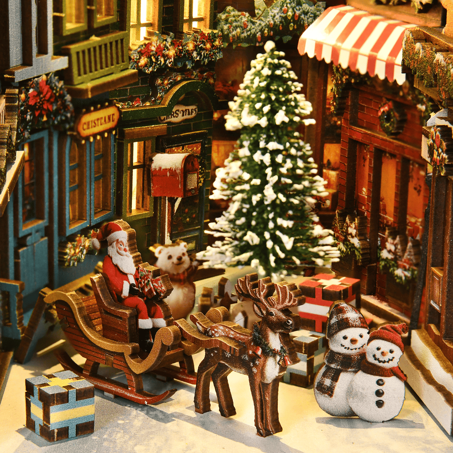 Book Nook Christmas Street Corner - 296 pcs
