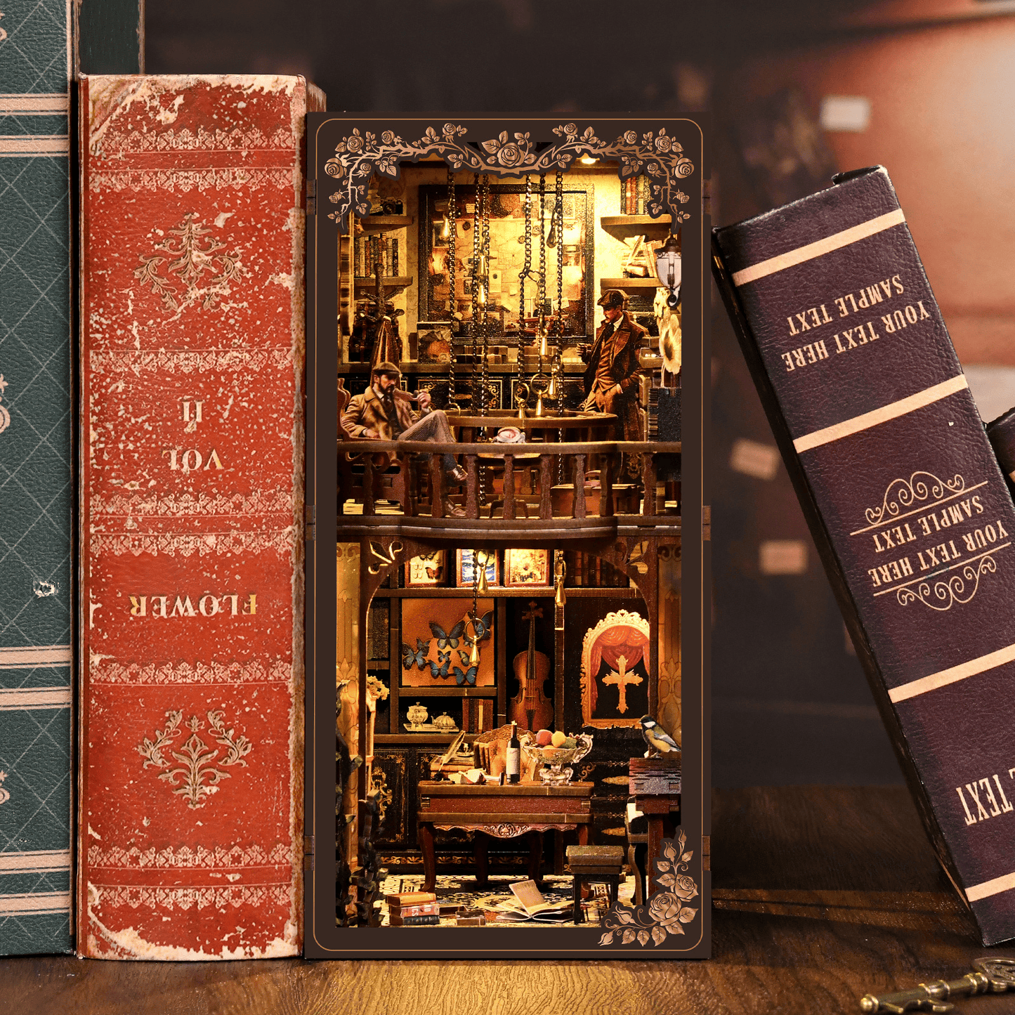 Book Nook Dark Box Mystery Case (Sherlock Holmes Style) - 270 Pieces