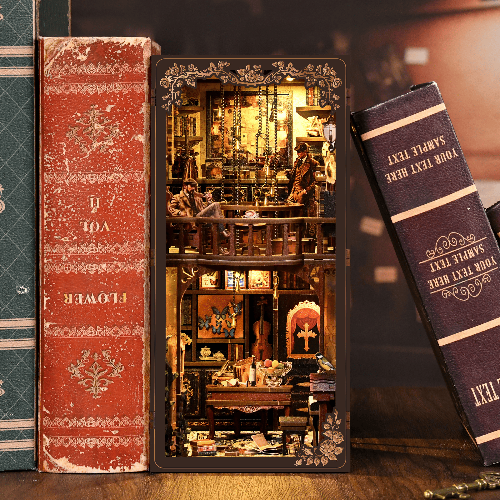 Book Nook Dark Box Mystery Case (Sherlock Holmes Style) - 270 Pieces
