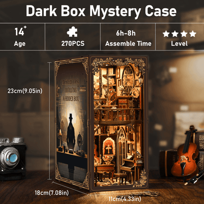 Book Nook Dark Box Mystery Case (Sherlock Holmes Style) - 270 Pieces
