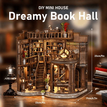 Book Nook Dreamy Book Hall - 888 pieces