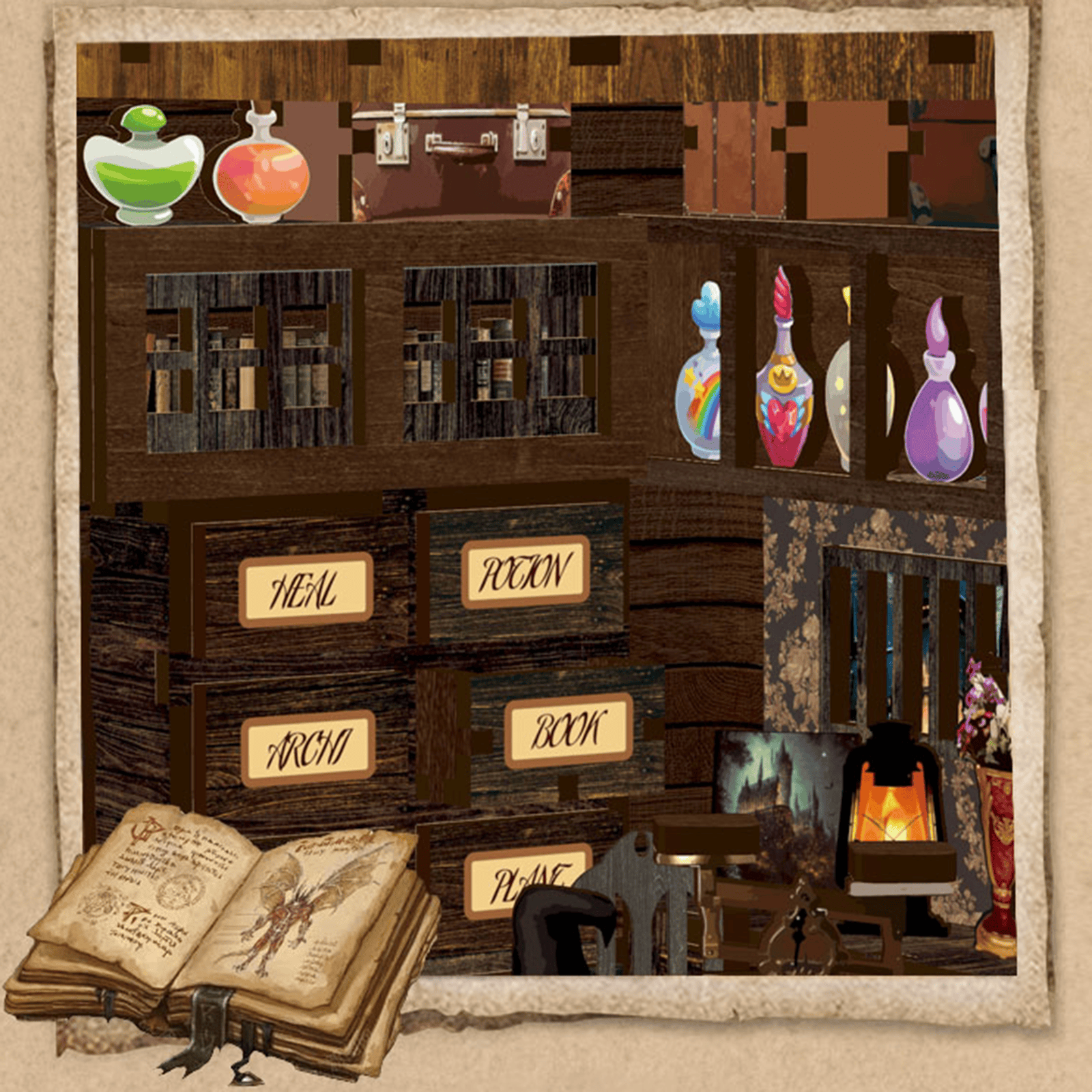 Book Nook Magic Book House (Witch's House) - 149 pcs