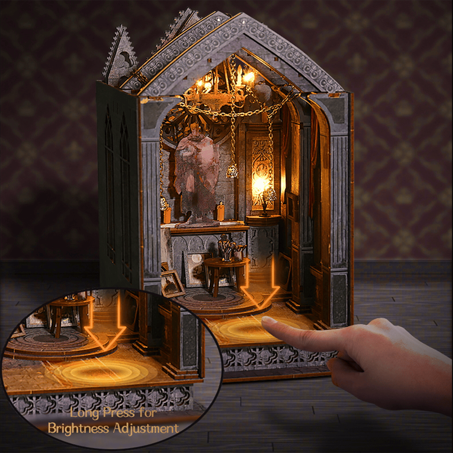 Book Nook Quiet Night Prayer (Gothic Chapel) - 179 pieces