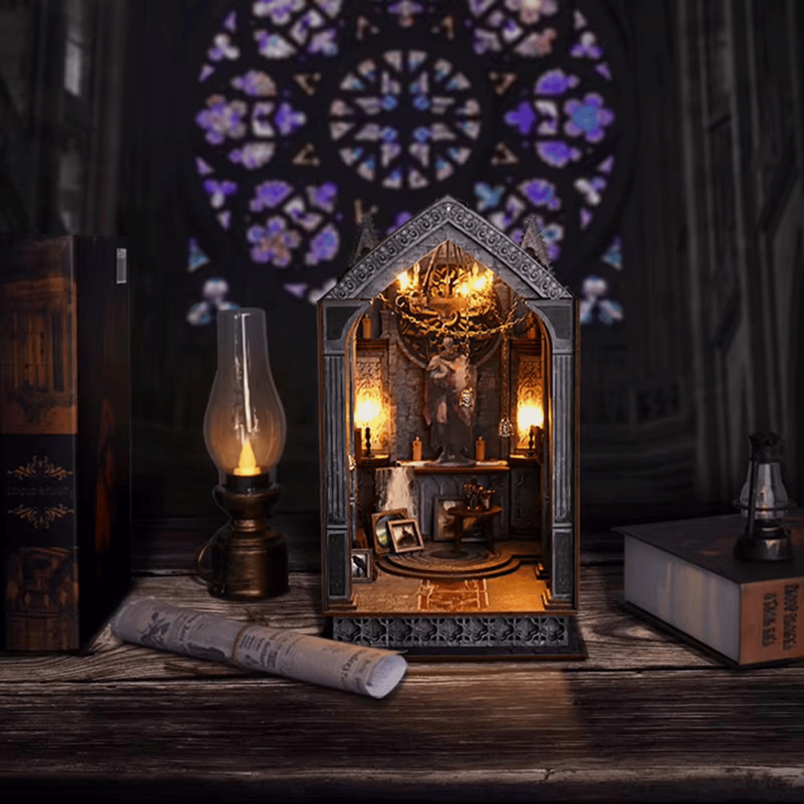 Book Nook Quiet Night Prayer (Gothic Chapel) - 179 pieces