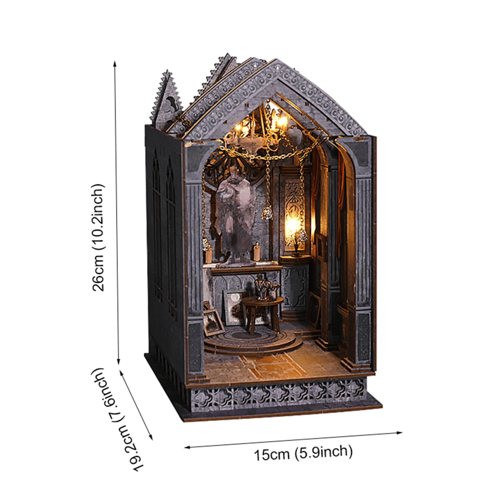 Book Nook Quiet Night Prayer (Gothic Chapel) - 179 pieces