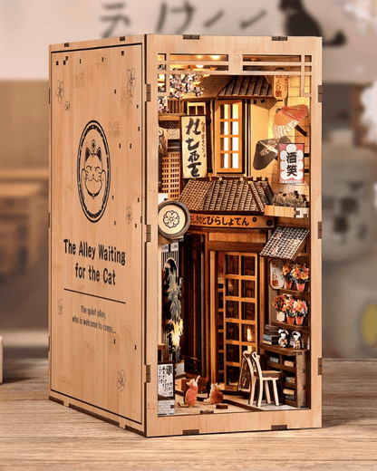 Book Nook The Alley Waiting for the Cat (Japanese street) - 280 pcs