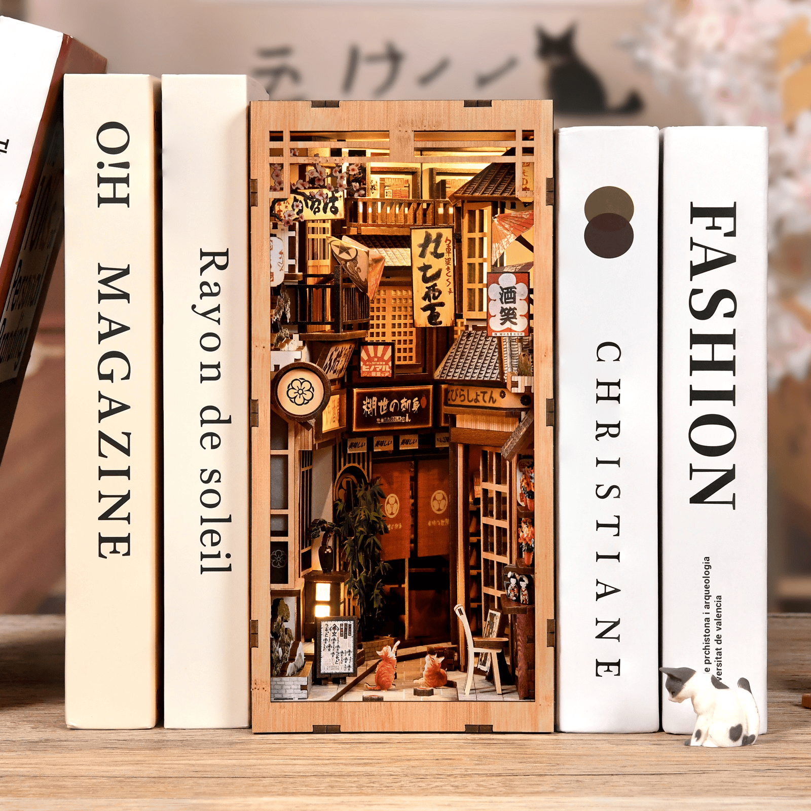 Book Nook The Alley Waiting for the Cat (Japanese street) - 280 pcs