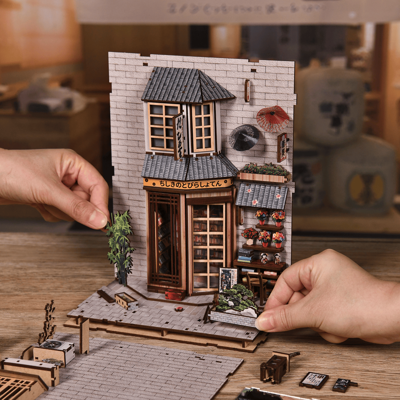Book Nook The Alley Waiting for the Cat (Japanese street) - 280 pcs
