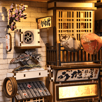 Book Nook The Alley Waiting for the Cat (Japanese street) - 280 pcs