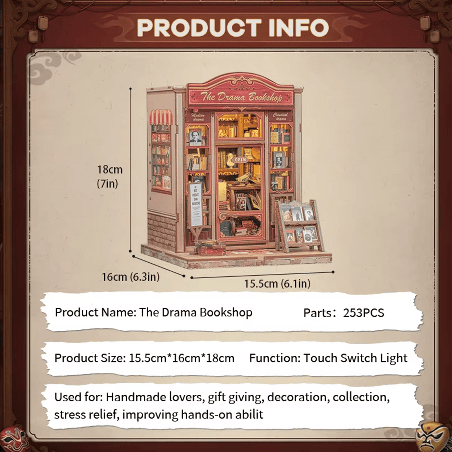 Book Nook The Drama Bookshop (253 pieces)