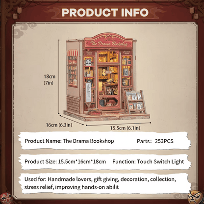 Book Nook The Drama Bookshop (253 pieces)