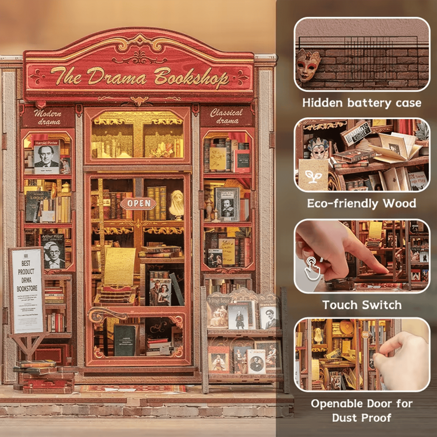 Book Nook The Drama Bookshop (253 pieces)