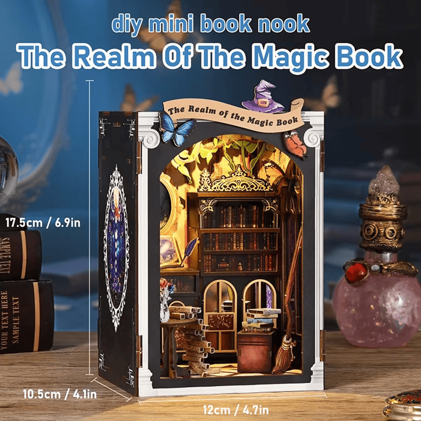 Book Nook The Realm of the Magic Book - 133 pieces