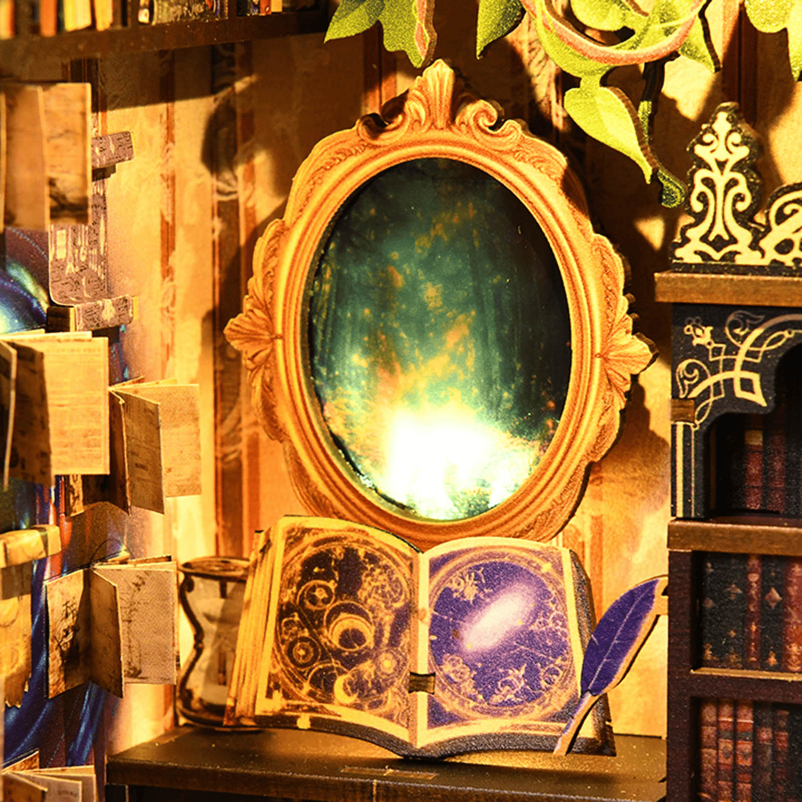 Book Nook The Realm of the Magic Book - 133 pieces