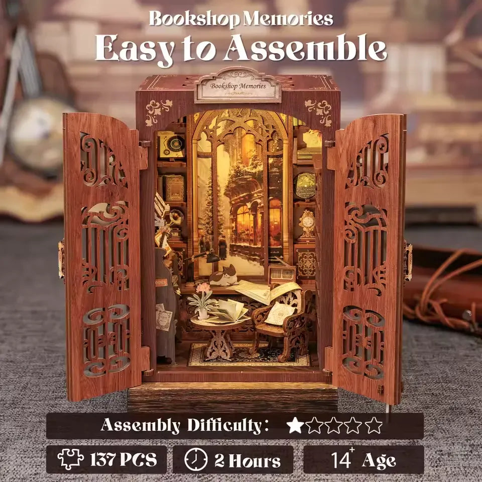Bookshop Memories - DIY Miniature House Kit