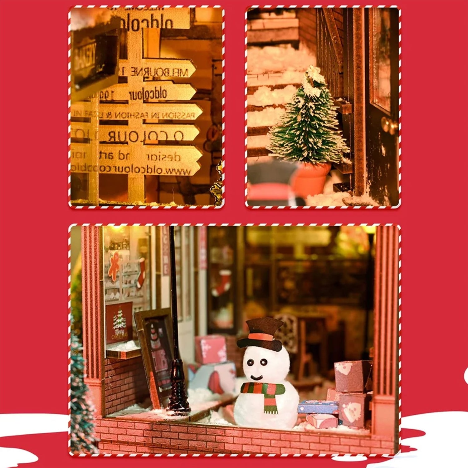 Bustling Street Scene Book Nook product details