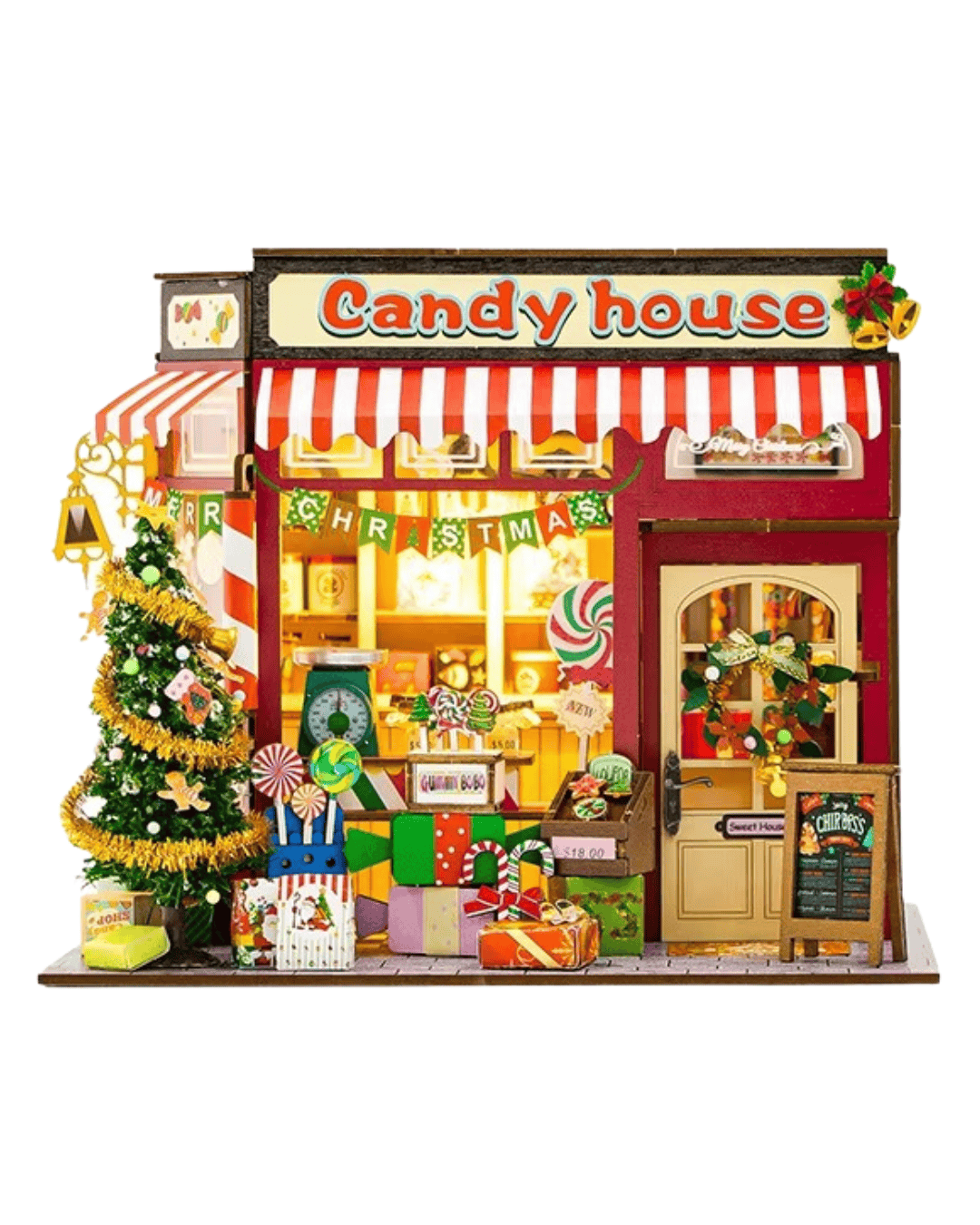 Candy House Miniature House - Christmas Shop | 213 pcs