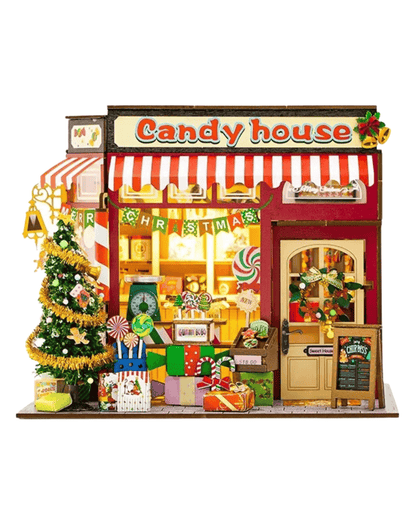 Candy House Miniature House - Christmas Shop | 213 pcs
