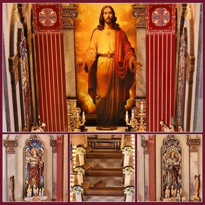 Cathedral Book Nook - inside details