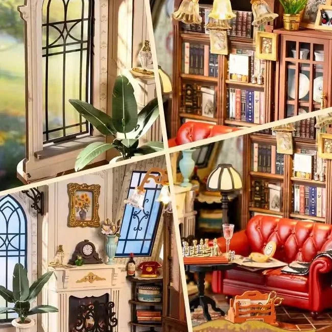 Catherine's Living Room Book Nook - inside details
