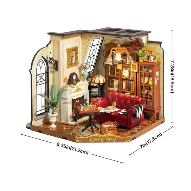 Catherine's Living Room Book Nook - dimensions