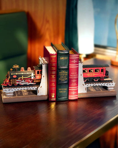 Century Train Book Nook - on a desk