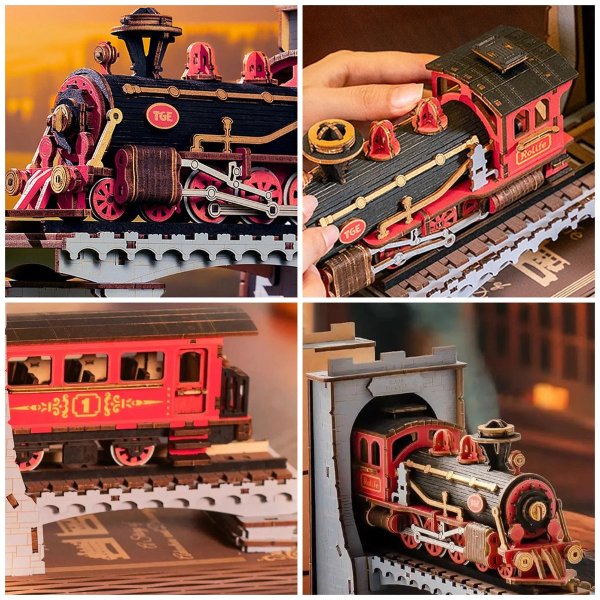 Century Train Book Nook - product details