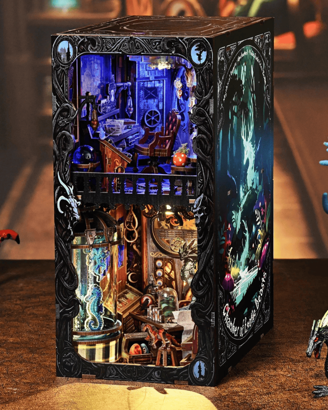 Chamber of Exotic Beasts Book Nook - 305 Pieces