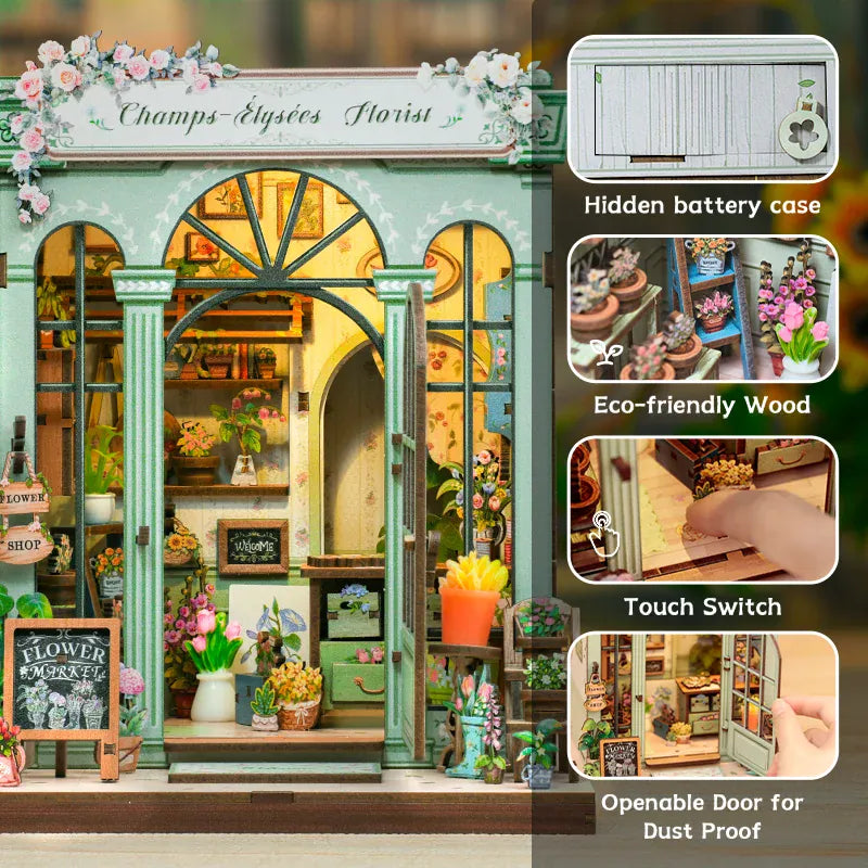 Champs-Élysées Florist Book Nook Kit - 199 pieces