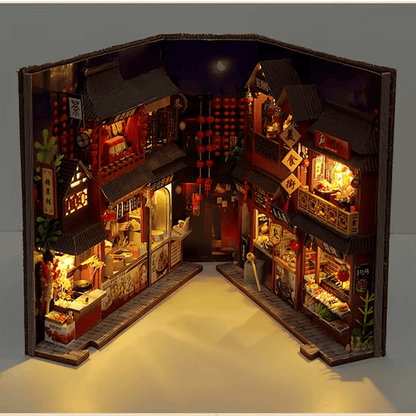 Chinese Food Street Book Nook - 247 Pieces