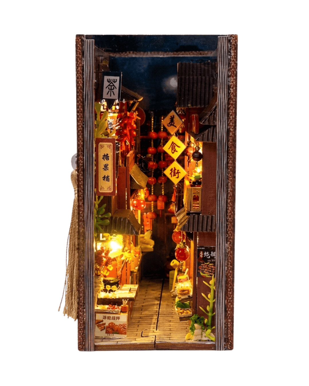 Chinese Food Street Book Nook - 247 Pieces